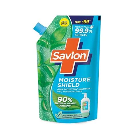 Savlon Moisture Shield Germ Protection Liquid Handwash Refill Pouch ...