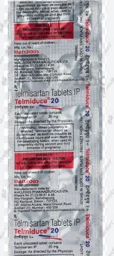 TELMIDUCE 20MG TABLET 10'S : View Price, Combination and Alternatives ...