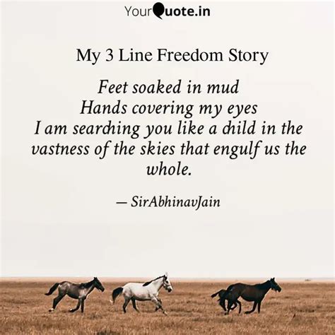 Feet soaked in mud Hands ... | Quotes & Writings by Abhinav Jain ...