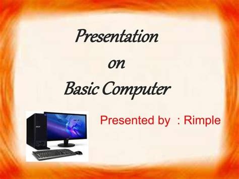 Image result for Basic of Computer PPT