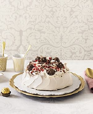 Ferrero Rocher Pavlova with Pomegranate