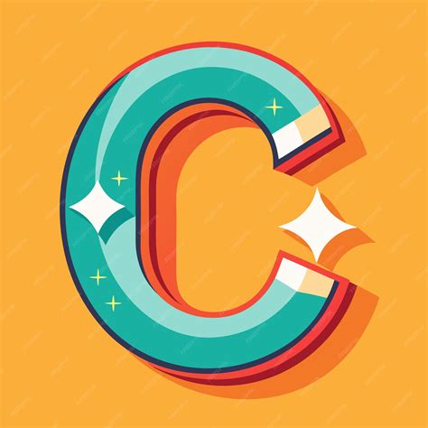 Bold Letter C Vector Simple and Clear Design for Typography Initials | Premium AI-generated vector
