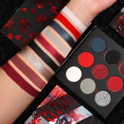 Amazon.com : ecofavor Red Goth Eyeshadow Palette - 9 Colors True Hot ...