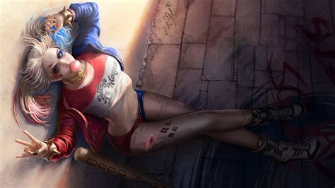 Download "Sexy Harley Quinn from Suicide Squad" Wallpaper | Wallpapers.com