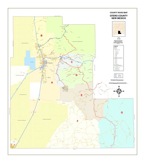 Road Maps | Otero County, NM