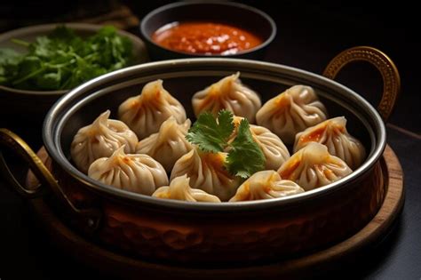Homemade momos magic momos dumplings image photography | Premium AI ...