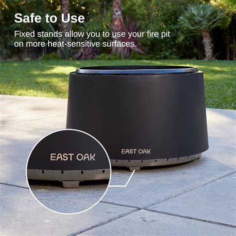 Buy EAST OAK Pan Stove Fire Pit 29, Somkeless Fire Pits for Outside ...