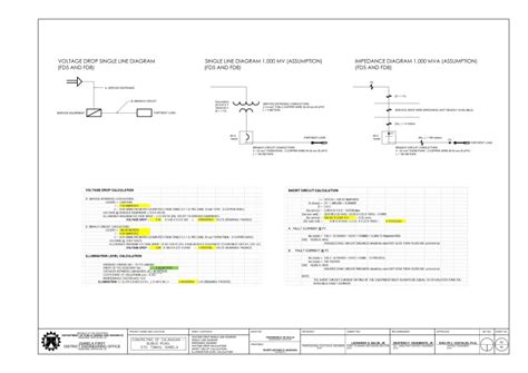 Image result for Voltage Drop Calculation in a Single Line Diagram Example