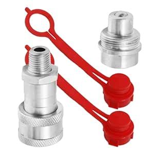 Ball Face Mount Fitting 1/4'' NPT With 2 Dust Caps A-630 10,000 PSI ...