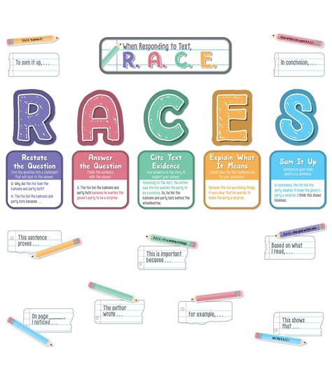 Buy Carson Dellosa 37-Piece R.A.C.E. Writing Strategy Bulletin Board ...