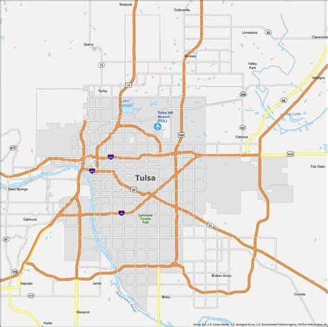 Tulsa Zip Code Map - GIS Geography