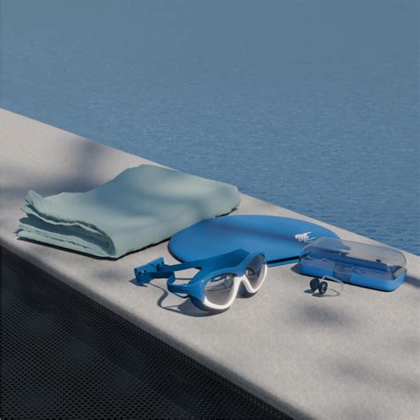 Anti Fog Swimming Goggles,Cap,Earplug & Noseplug, Microfibre Set(Blue ...