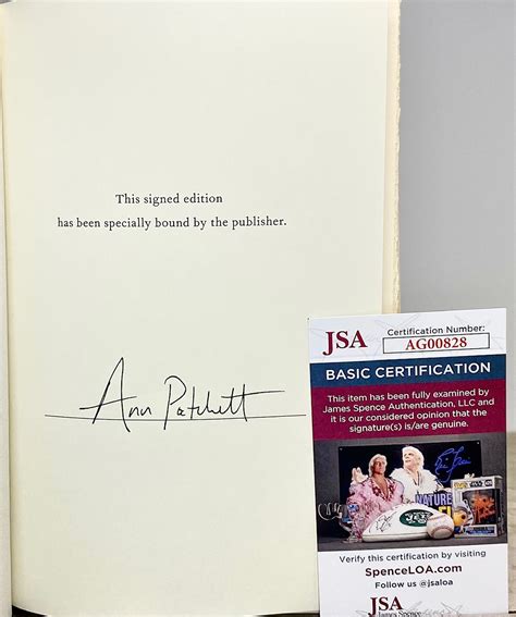 Commonwealth Signed by Ann Patchett JSA/COA Authentication 1st Edition ...