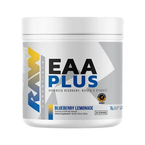 RAW EAA Plus, Amino Acids Powder, Pre Workout Amino Energy Powder for ...