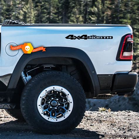 2x Bed Side New Ram 1500 Crew Big Horn 4x4 North Edition Truck Vinyl ...