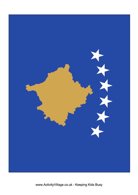 Kosovo Flag | Templates at allbusinesstemplates.com - flag of kosovo