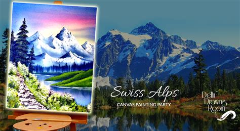 Book tickets to Swiss Alps Canvas Painting Party by Delhi Drawing Room