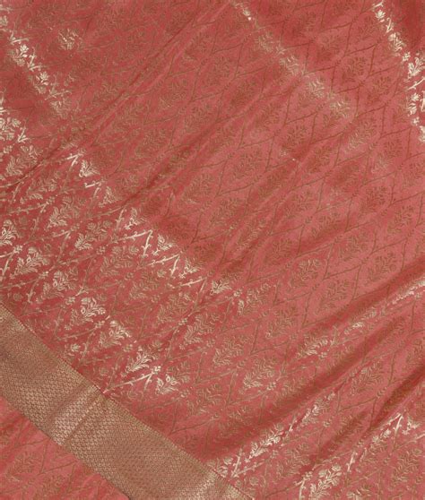 Buy Salmon Pink Mysore Silk Saree T269658
