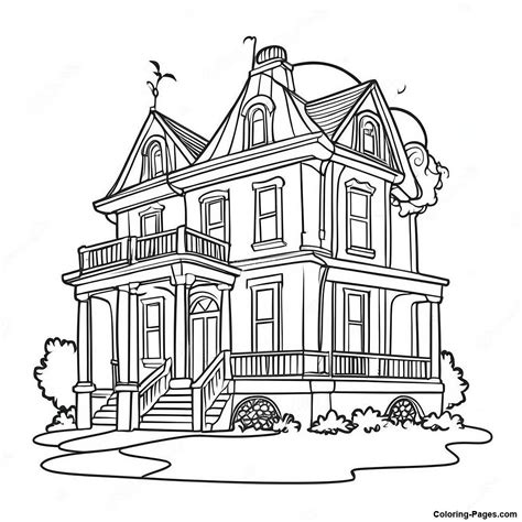 Disney Haunted Mansion Coloring Page | Coloring-Pages.com
