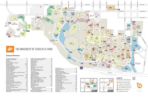 Map Of Utep Campus