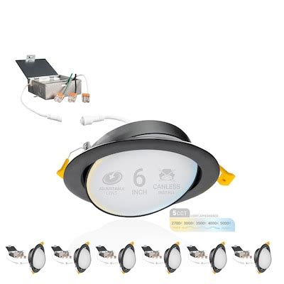 Ultra Slim Gimbal Adjustable Lens Bathrooms Lighting & Ceiling Fans at ...