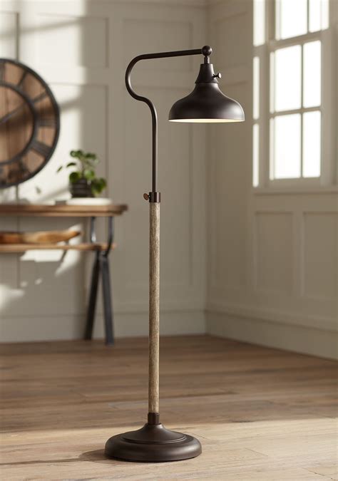 Franklin Iron Works Rustic Farmhouse Pharmacy Floor Lamp Downbridge 57 ...