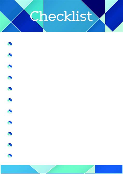 Checklist Page 的图像结果
