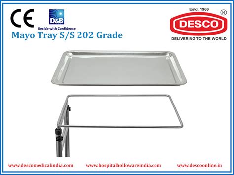 Hospital Mayo Trays 202 Grade - Manufacturers, Suppliers & Exporters India