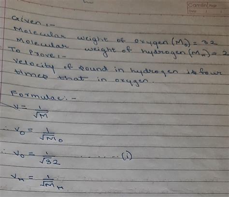 The molecular weight of oxygen gas (O2) is 32 while that of hydrogen ...
