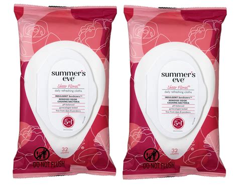 Summers Eve Blissful Escape Feminine Cleansing Wipes 32 count, Pack of ...