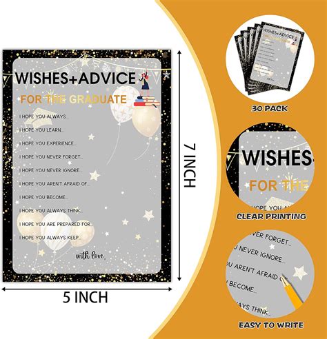 Graduation Party Games - Wishes & Advice Game Cards India | Ubuy
