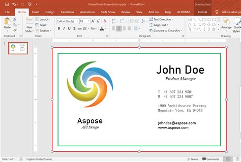 Business Card Template MS PowerPoint 的图像结果