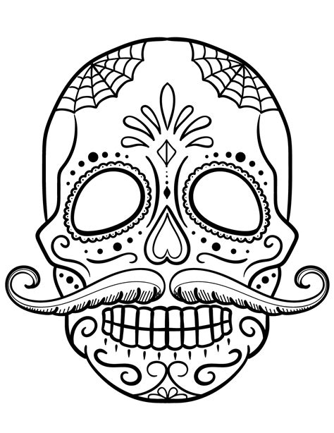 Free Printable Skull Coloring Pages