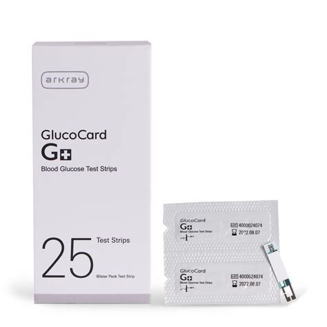 Arkray G+ Glucocard 25 test Strips - Blood Glucose Monitor Strips