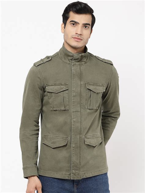 Buy STROP Men Olive Green Solid Tailored Jacket - Jackets for Men ...