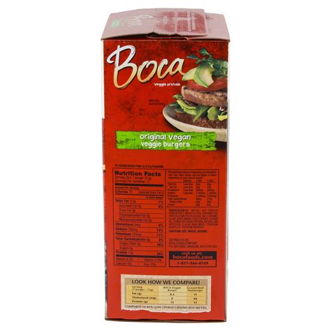 Boca Veggie Burger Nutrition Facts | Besto Blog