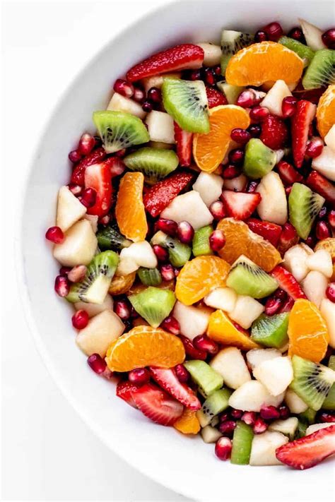 Easy Christmas Fruit Salad - Haute & Healthy Living
