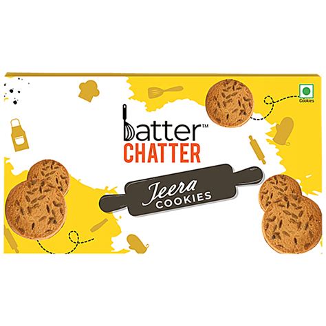 Buy BATTER CHATTER Jeera Cookies - Crunchy Snack, Healthy, Improves ...