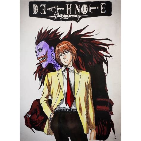 Light Yagami Ryuk (death god) From Deathnote📓 Art by me🖤 . . Time: 2hrs ...