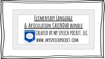 My Speech Pocket Teaching Resources | Teachers Pay Teachers