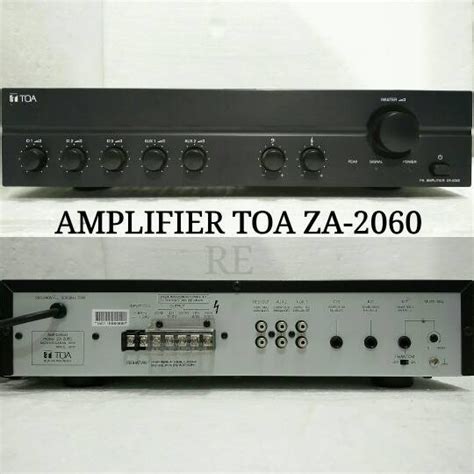 Jual amplifier toa za-2060 60W amplifier masjid dan musholla power toa ...