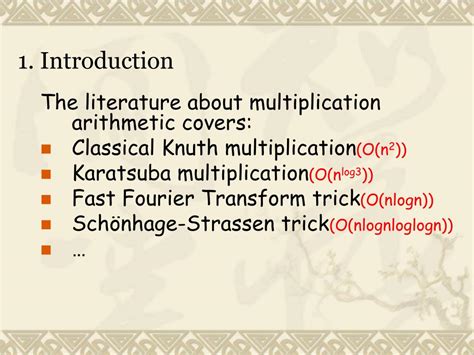 Fast Multiplication Algorithm 的图像结果