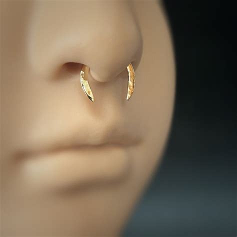 12g Septum Horseshoe Jewelry, Septum Pincher 12g, Septum Goth, Buffalo ...
