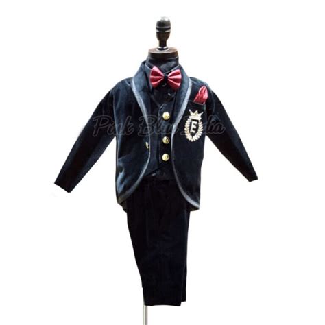 Boys Green Velvet Suit