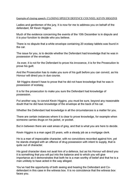 First Class Tips About How To Write A Closing Statement For Trial ...