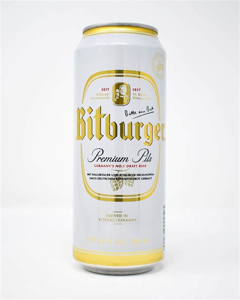 Bitburger, Premium Pils, 16.9oz Can