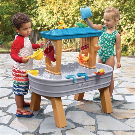 Step 2 Outdoor Portable Kids Water Table with Play Accessories, 4-pc ...
