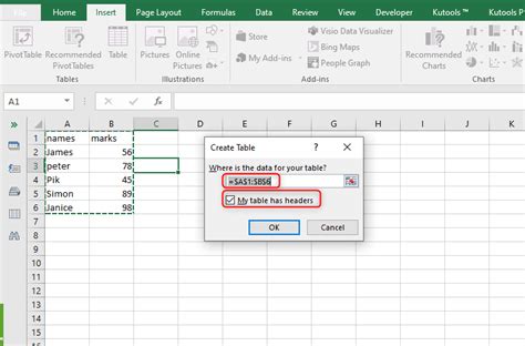 Excel Table Tutorial 的图像结果