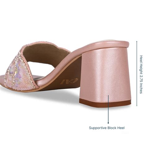 Pink Coral Sparkly Heels – The CAI Store