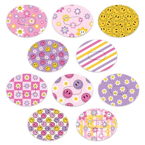 Dexcom G7 Precut SMILEY Mix Adhesive Patches 10 Pack - Etsy India
